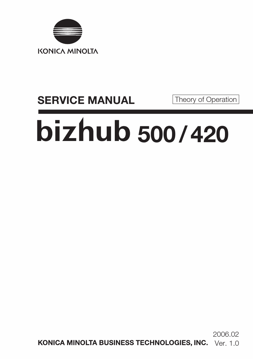 Konica-Minolta bizhub 420 500 THEORY-OPERATION Service Manual-1